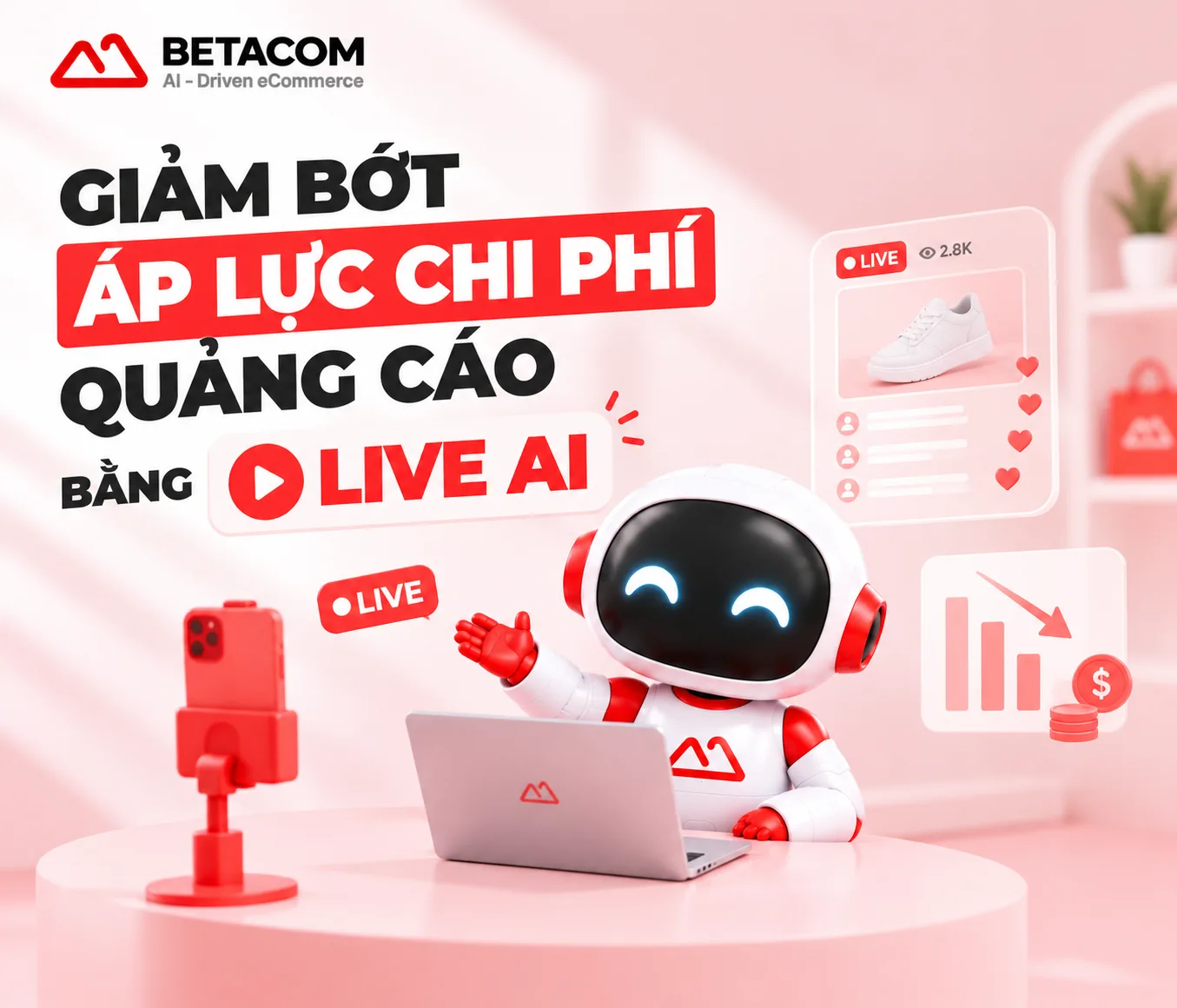 Giảm áp lực chi phí chạy quảng cáo Shopee bằng Live AI